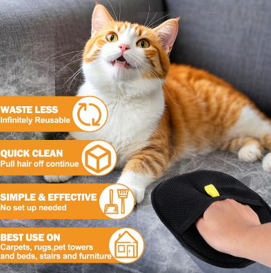 ⏳2025 Hot-Save 50%✨️Pet Hair Remover Electrostatic Gloves
