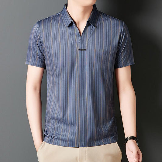 👨Men's Summer Striped Short Sleeve Shirt