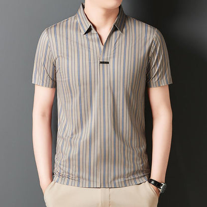 👨Men's Summer Striped Short Sleeve Shirt