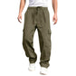 Men’s Loose Fit Casual Pants with Multiple Pockets