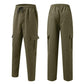 Men’s Loose Fit Casual Pants with Multiple Pockets