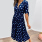 ⏳Time-limited Special💃Dress in polka dots with deep V neckline