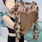🔥2025 HOT SALE🔥 Women’s Mesh Long-Sleeve Round Neck Print Tops