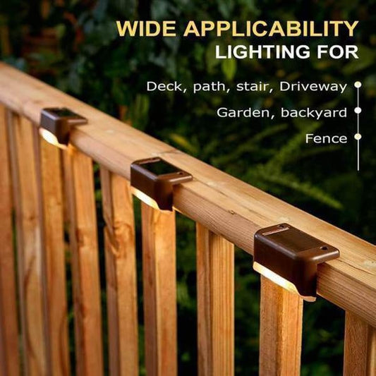 ✨ Outdoor solar railing lights, light up your garden path!