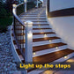 ✨ Outdoor solar railing lights, light up your garden path!