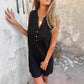 💖Big price reduction! 49% OFF🔥💖Women's Sleeveless Button Pocket V-Neck Dress