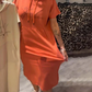 🎯Limited time 50% OFF✨Women’s Solid Short-Sleeve Hooded Long Dress👗