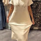 🎯Limited time 50% OFF✨Women’s Solid Short-Sleeve Hooded Long Dress👗