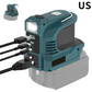 Compact DC to AC Inverter - Suitable for cars, motorhomes, outdoor use, and summer houses