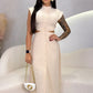 ✨ Women’s Cap Sleeve Split Dress | Flattering Fit