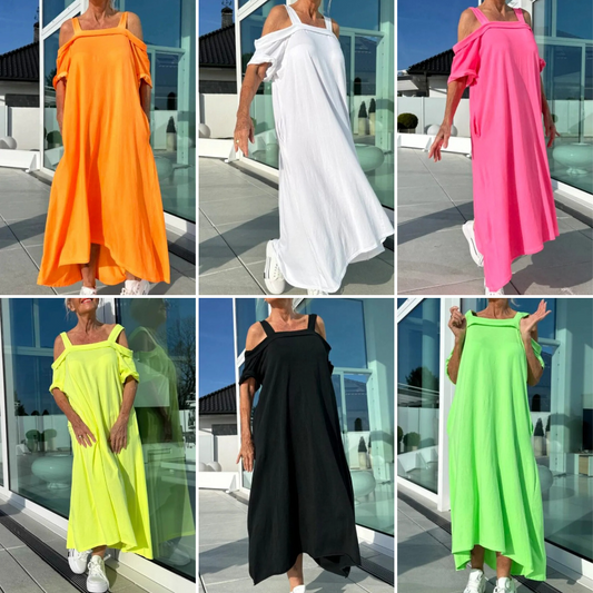 ⏳Time-limited Special⏰Women's Casual Cold Shoulder Maxi Dress