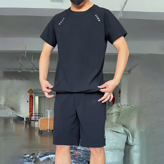 ❄️Last Day Promotion 💕Men's Light Casual T-Shirt Shorts 2-Piece Set