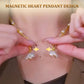 Magnetic Split Heart Matching Pendant Necklaces