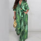 🎊2025 Time-limited Special：50%OFF🎊Fashion Print Long Sleeve Shirt & Wide Leg Pants 2-Piece Set
