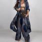 🎊2025 Time-limited Special：50%OFF🎊Fashion Print Long Sleeve Shirt & Wide Leg Pants 2-Piece Set