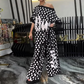 ⏳Time-limited Special⏰Women’s Fashion Oversize Top & Wide-Leg Pants 2 PCS Set