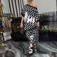 ⏳Time-limited Special⏰Women’s Fashion Oversize Top & Wide-Leg Pants 2 PCS Set