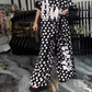 ⏳Time-limited Special⏰Women’s Fashion Oversize Top & Wide-Leg Pants 2 PCS Set