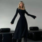 ⏳Time-limited Special⏰Women’s Square Neck Tie Waist A-Line Dress