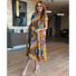 ⏳Time-limited Special⏰Women's Casual V-Neck Printed Maxi Dress