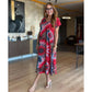 ⏳Time-limited Special⏰Women's Casual V-Neck Printed Maxi Dress