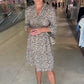 ⏳Time-limited Special⏰Women's Trendy Leopard Print V-Neck Loose Fit Dress