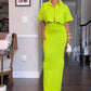 ⏳Time-limited Special⏰Women's Crop Top Maxi Skirt 2-Piece Set