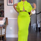 ⏳Time-limited Special⏰Women's Crop Top Maxi Skirt 2-Piece Set