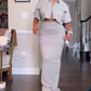 ⏳Time-limited Special⏰Women's Crop Top Maxi Skirt 2-Piece Set