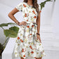 ⏳Time-limited Special⏰Women's Elegant Printed Round Neck Dress👗