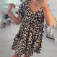 ⏳Time-limited Special⏰Women's Casual Leopard Print Mini Dress👗Leopard Mini Dress – Flirty, Fun & Fashion-Forward