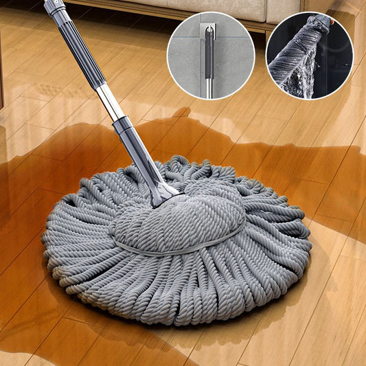 Super Absorbent Self-Wringing Mop with Long Handle