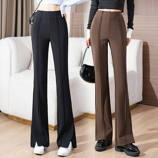 Women's High Waist Stretchy Flared Pants